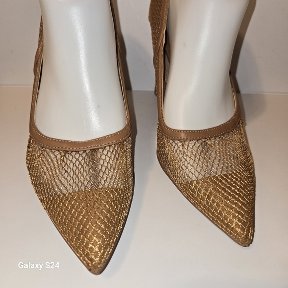 Open Edit Mesh Pump  (Daria) Brown Size 7.5 New - Picture 3 of 7